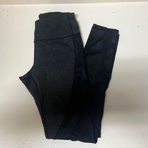 Gray/black leggings with mesh size small